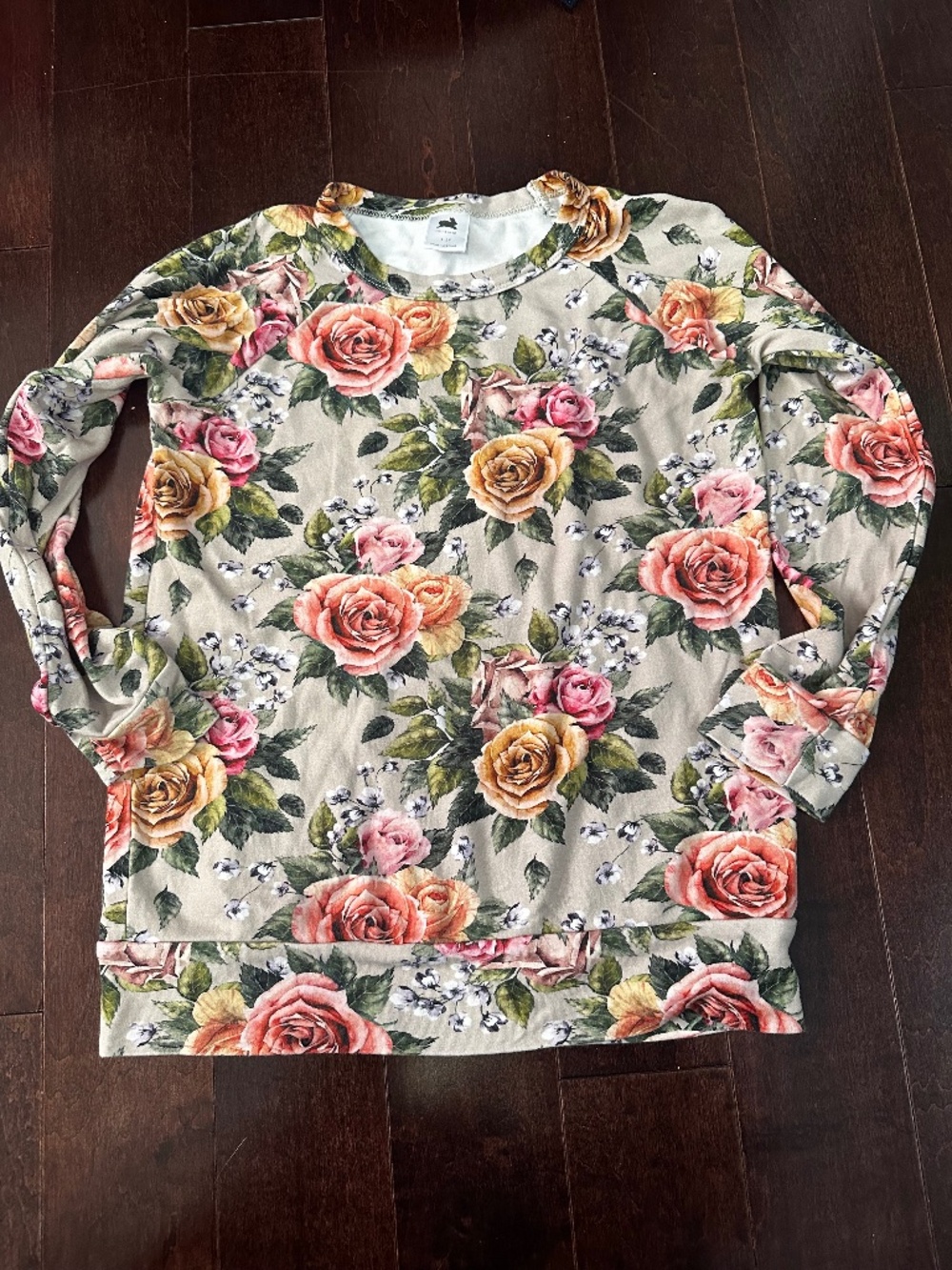 Little and Lively floral pullover size 7-8